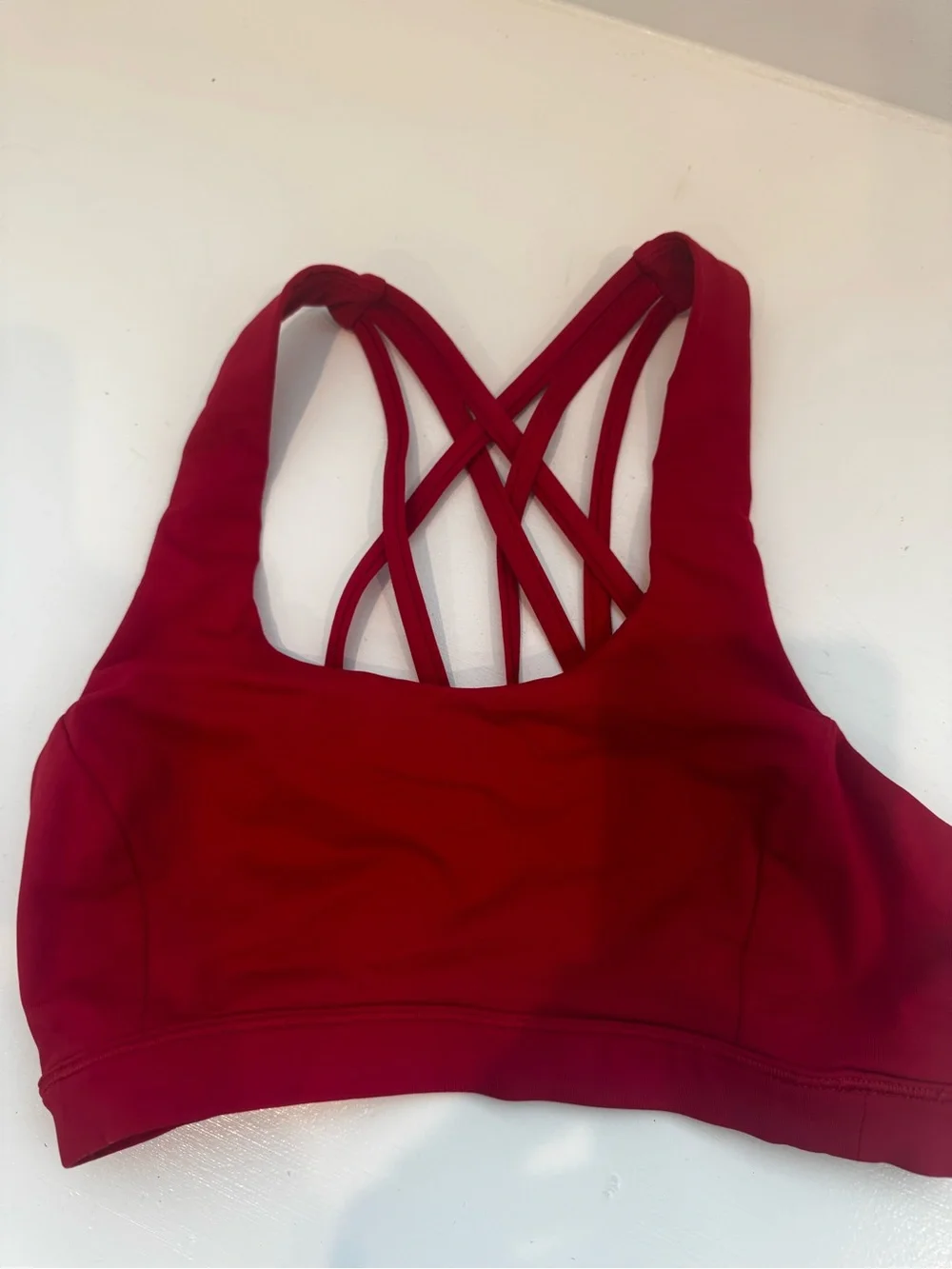 LULULEMON Red Strappy Sports Bra - Women Intimates & Sleepwear